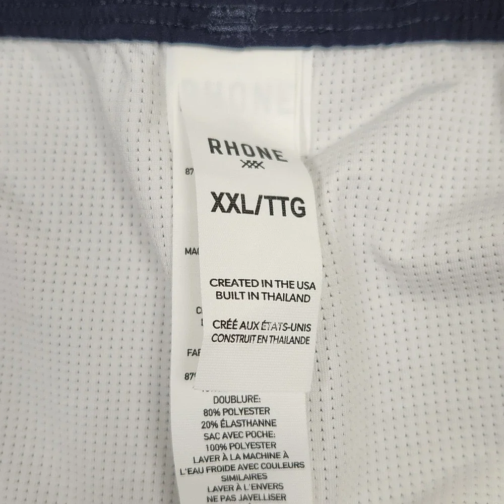 Rhone Swim Trunks Mens XXL R&R Blue True Navy Lined Drawstrings Stretch NEW